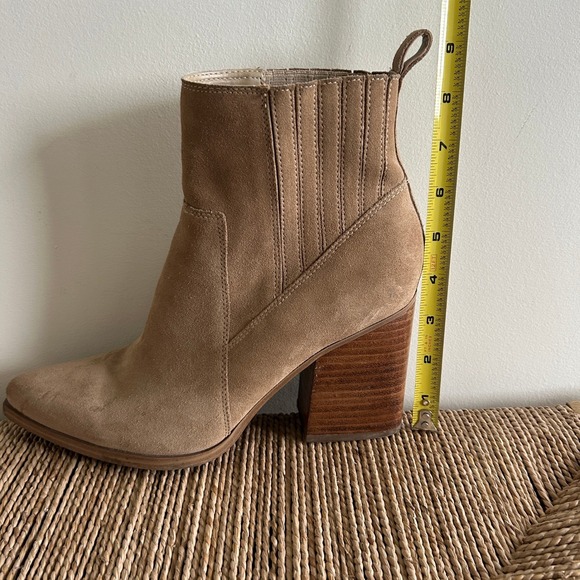 Marc Fisher Boots Women Size 10 Chunky High Heel Suede Fall - Picture 6 of 7